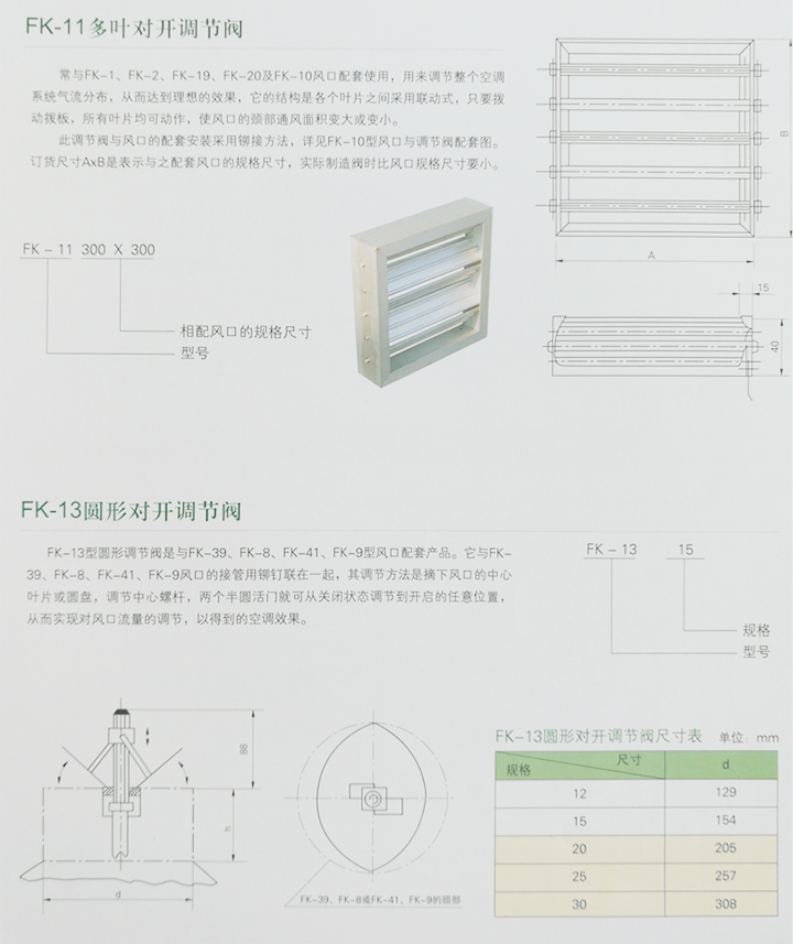 多葉對(duì)開調(diào)節(jié)閥