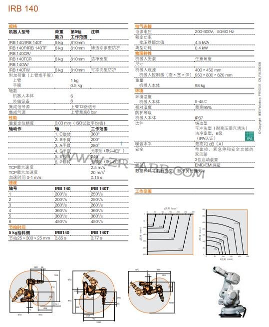 ABB工業(yè)機(jī)器人IRB 140出租共享