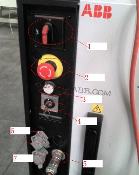 ABB機(jī)器人示教器維修常用的按鈕功能